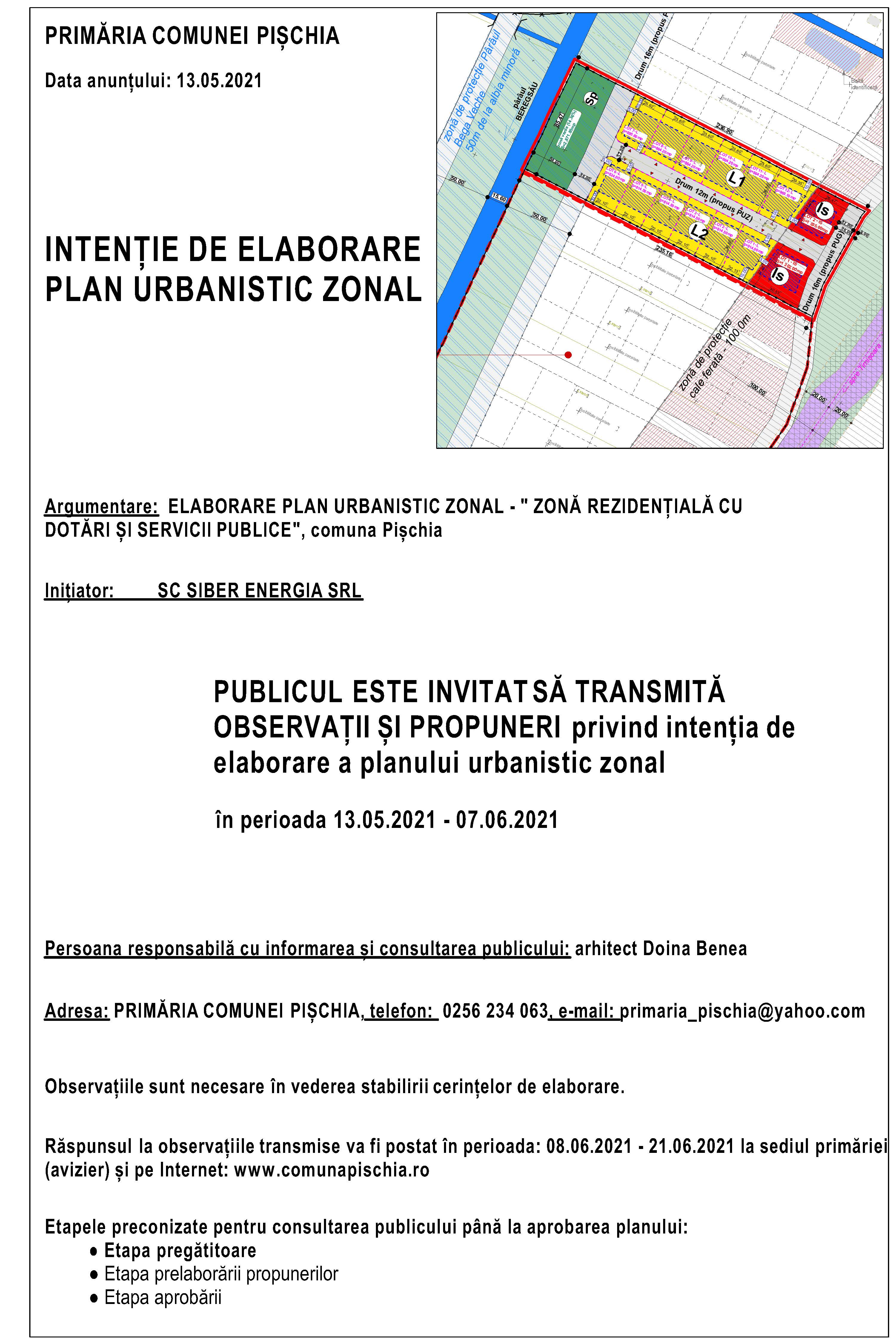 Panou de informare pentru faza de Studiu de oportunitate, beneficiar SIBER ENERGIA SRL